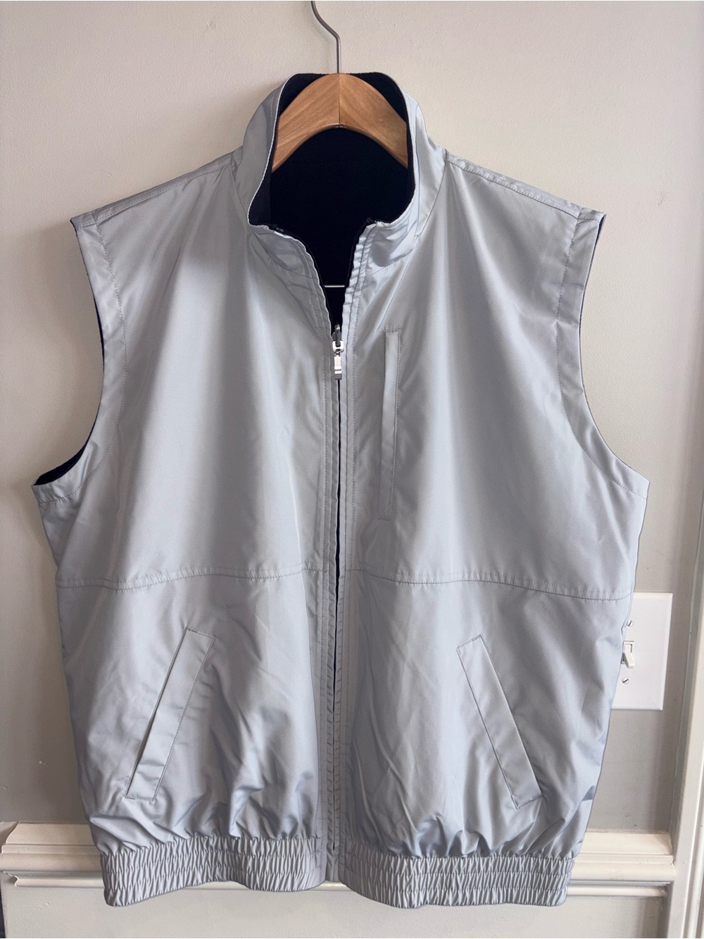 Bollé Golf Storm Men’s Full Zip Reversible Vest -Gray/Black Size M